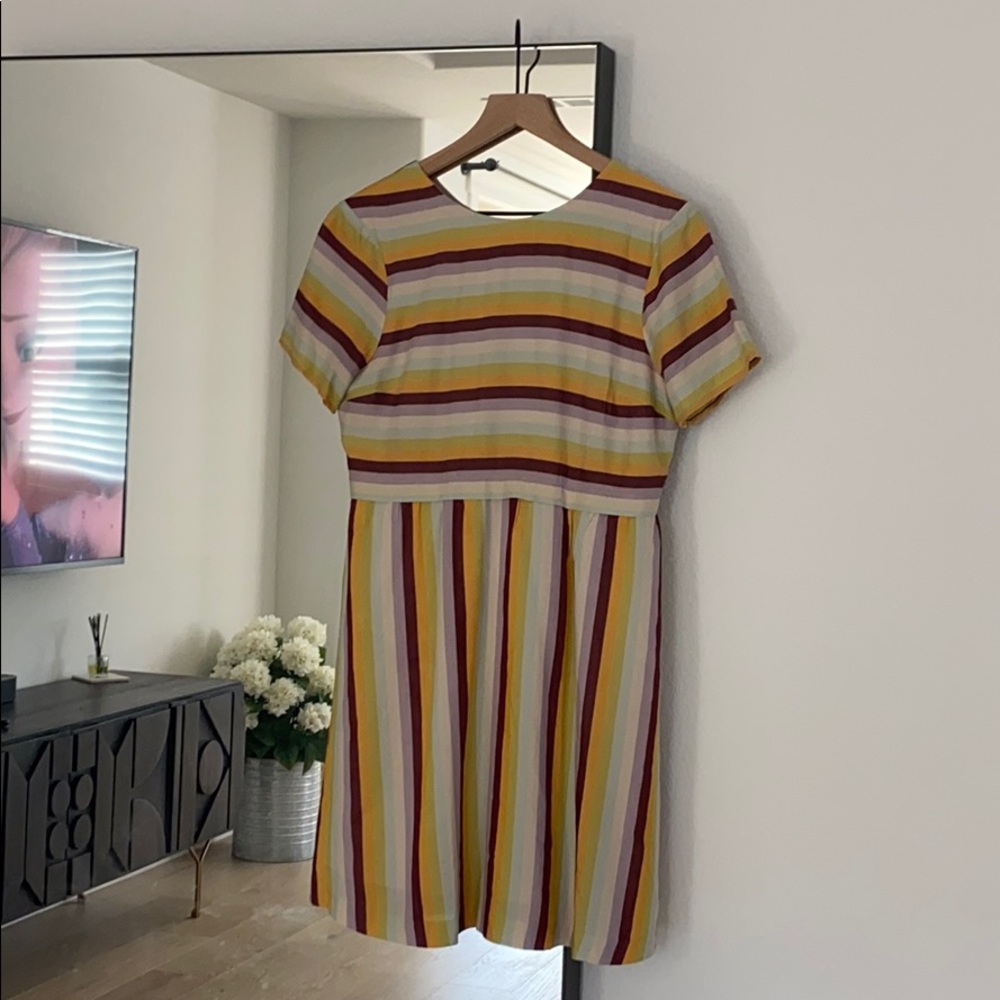 Madewell Scoop-back Striped Dress